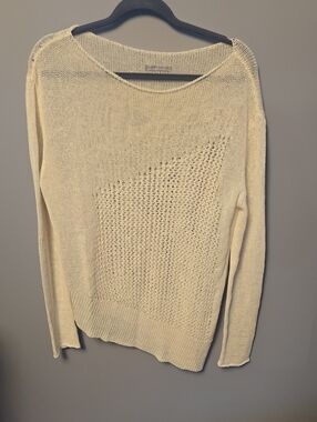 Sarah Pacini Knit Top Cream No Size